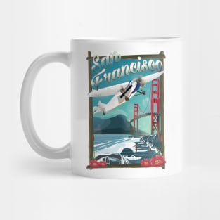 San Francisco travel poster Mug